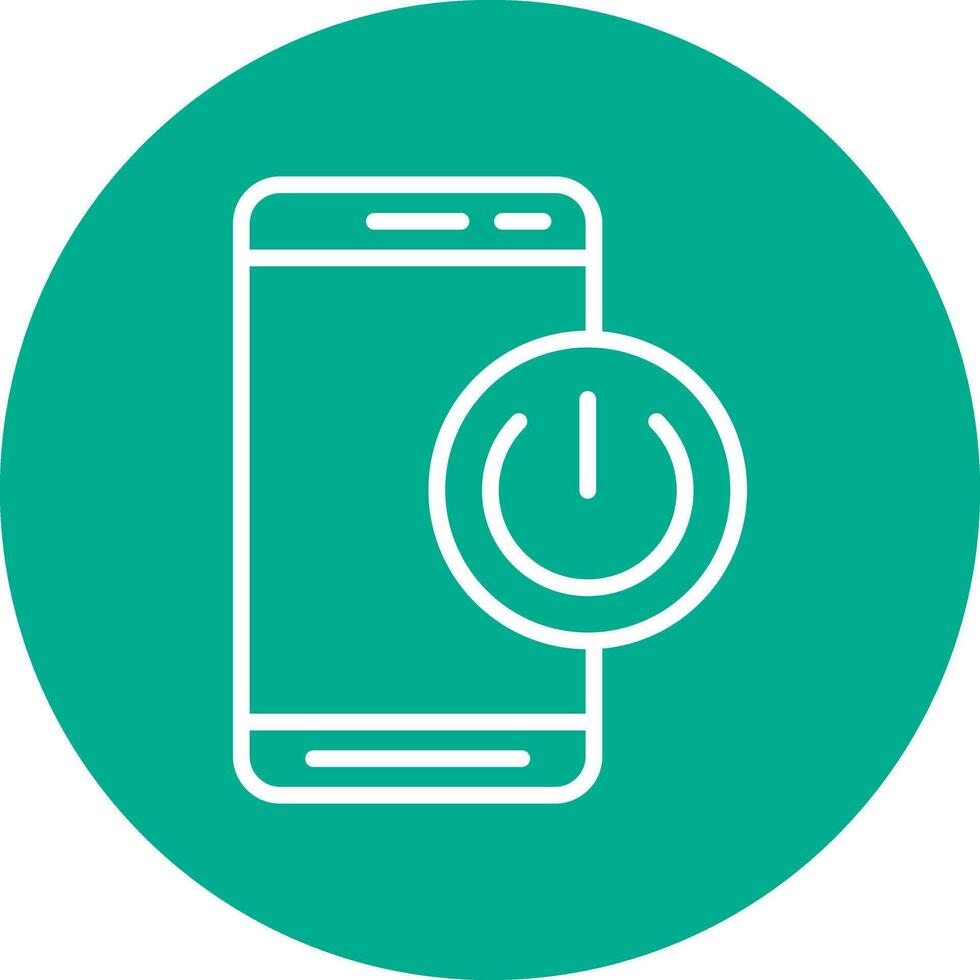 Mobile On Off  Vector Icon Design