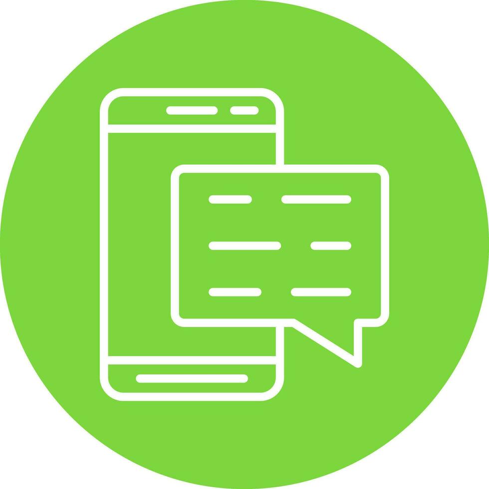 Mobile Chat  Vector Icon Design