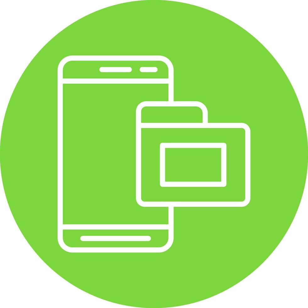 Mobile Folder  Vector Icon Design
