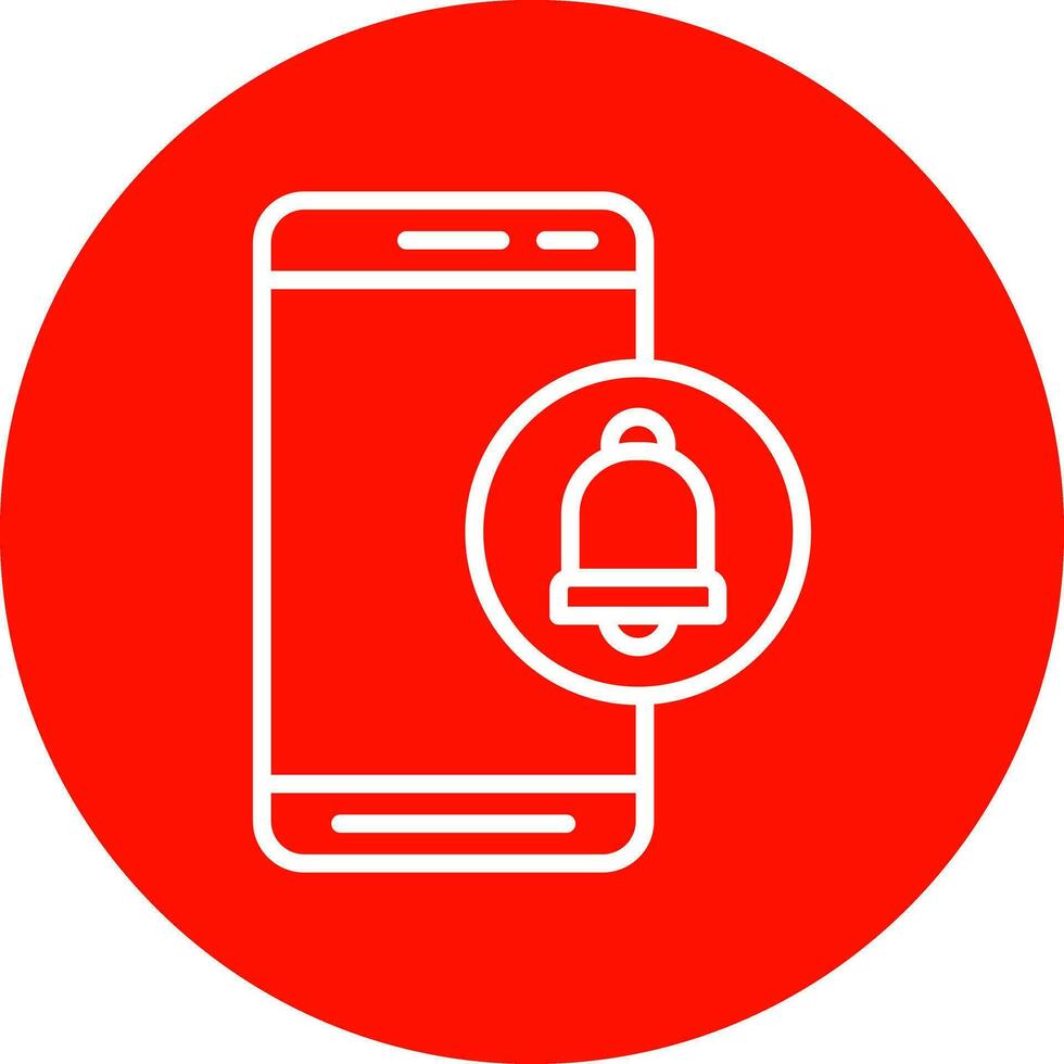 Mobile Alert  Vector Icon Design