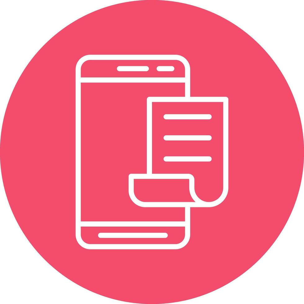 Mobile File  Vector Icon Design
