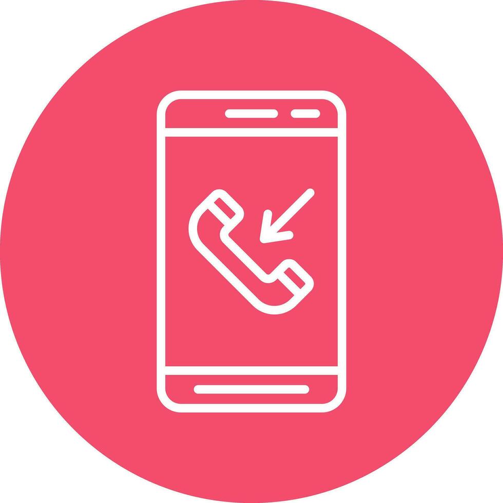 Incoming Call  Vector Icon Design