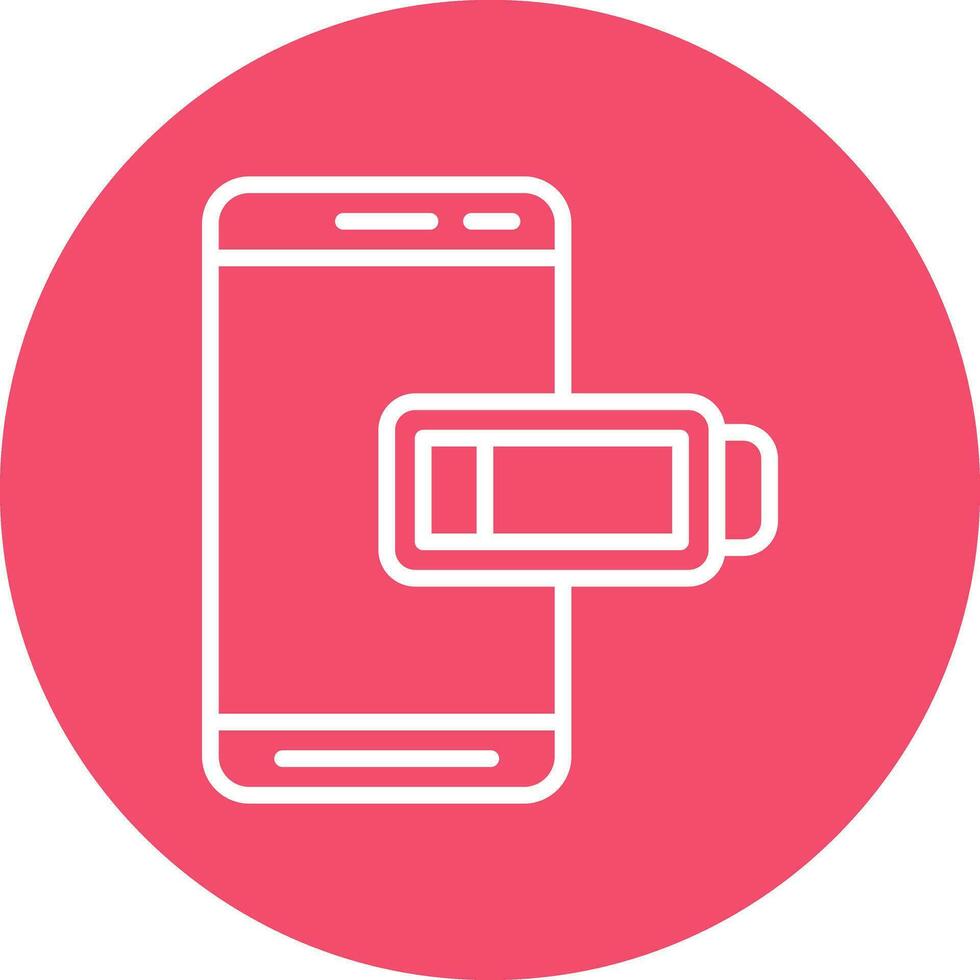 Low Battery  Vector Icon Design