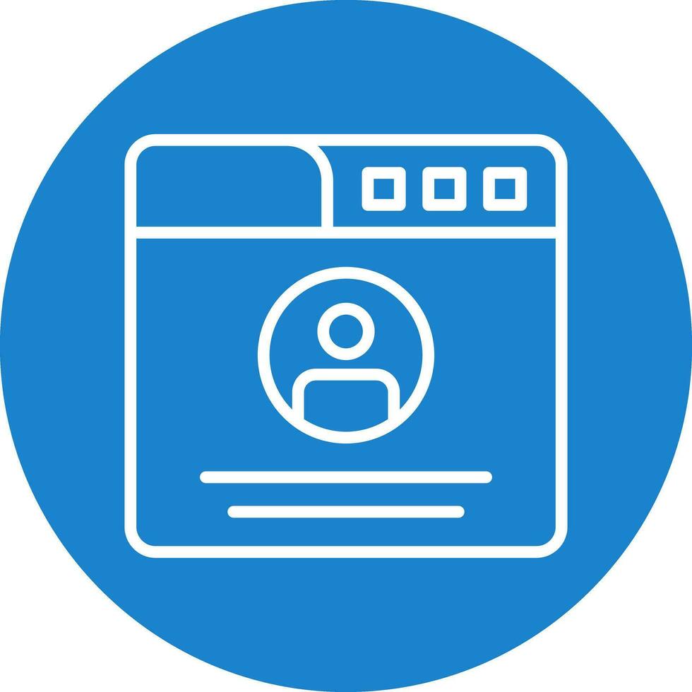 Profile  Vector Icon Design