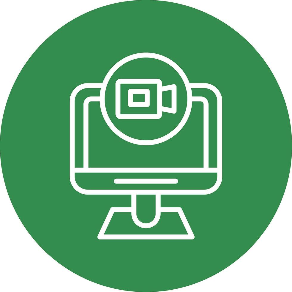 Online Meeting  Vector Icon Design