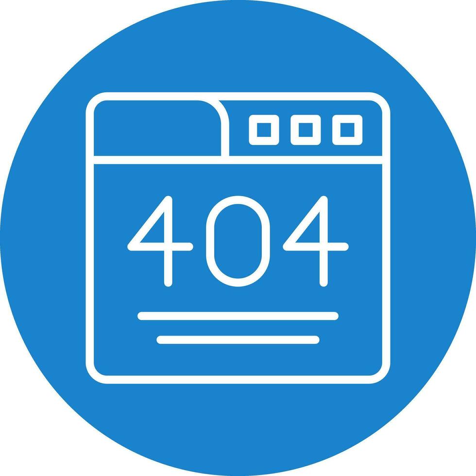404 Error  Vector Icon Design