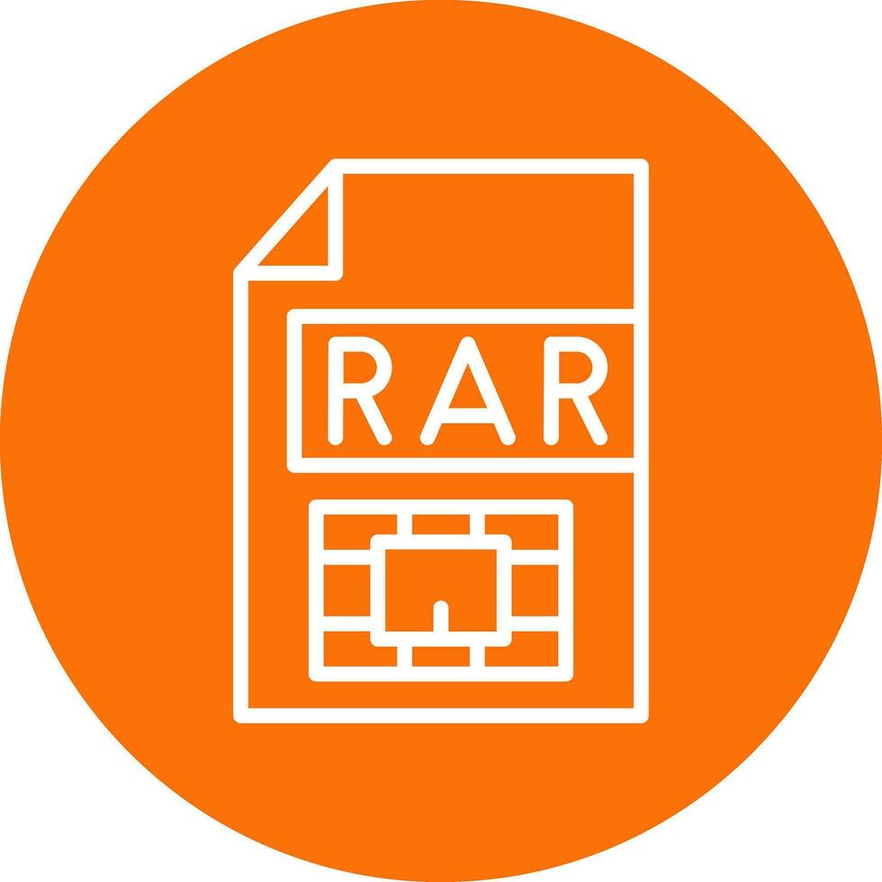 Rar  Vector Icon Design