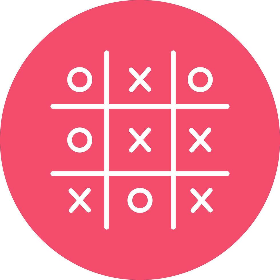 Tic Tac Toe  Vector Icon Design