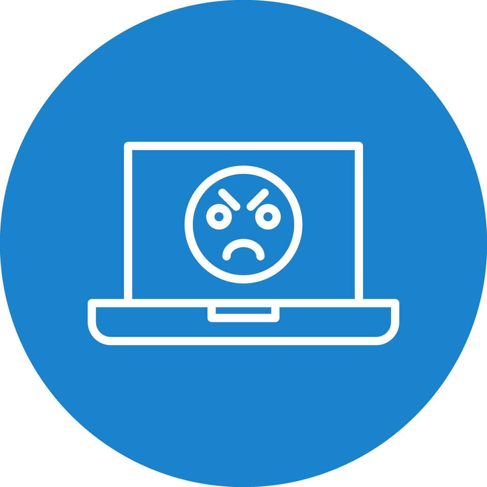 Angry Face  Vector Icon Design