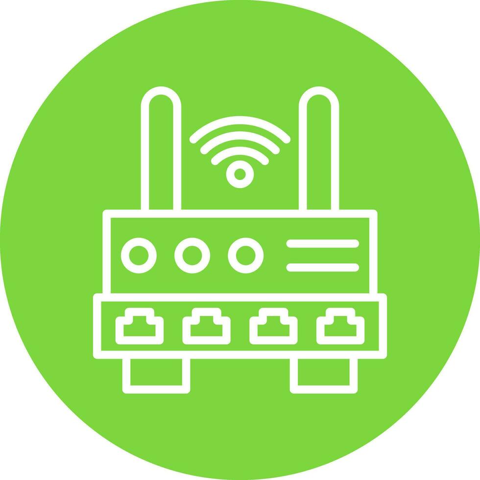 Wifi Router  Vector Icon Design
