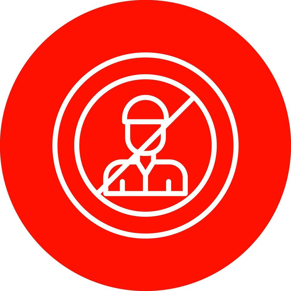 No Child Labor  Vector Icon Design