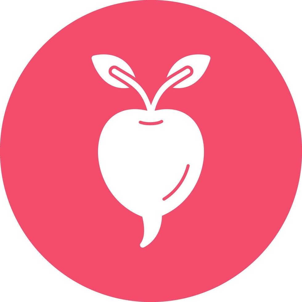 Radish Vector Icon Design