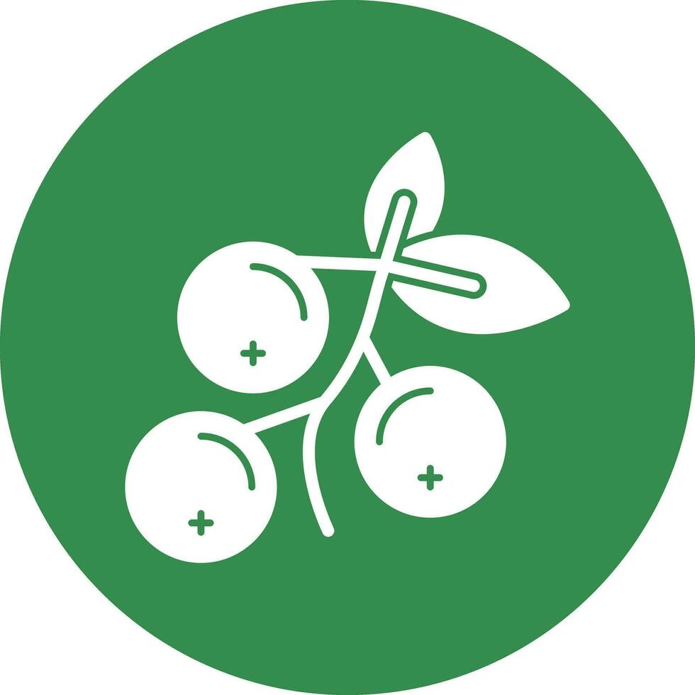 Cranberry Vector Icon Design