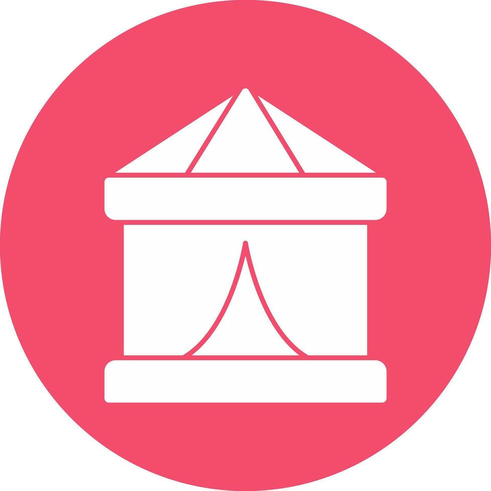Circus Tent  Vector Icon Design