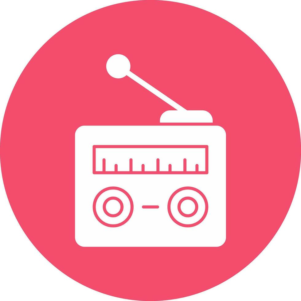 radio vector icono diseño