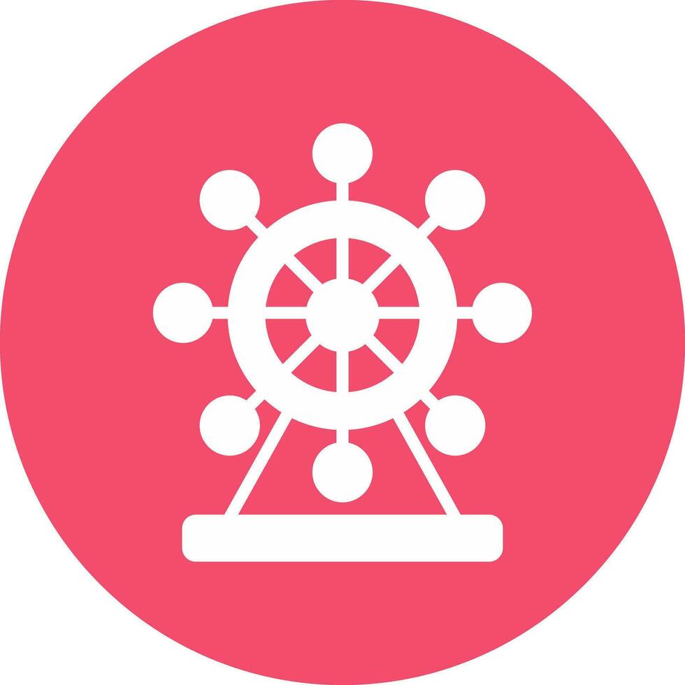 Ferris Wheel  Vector Icon Design