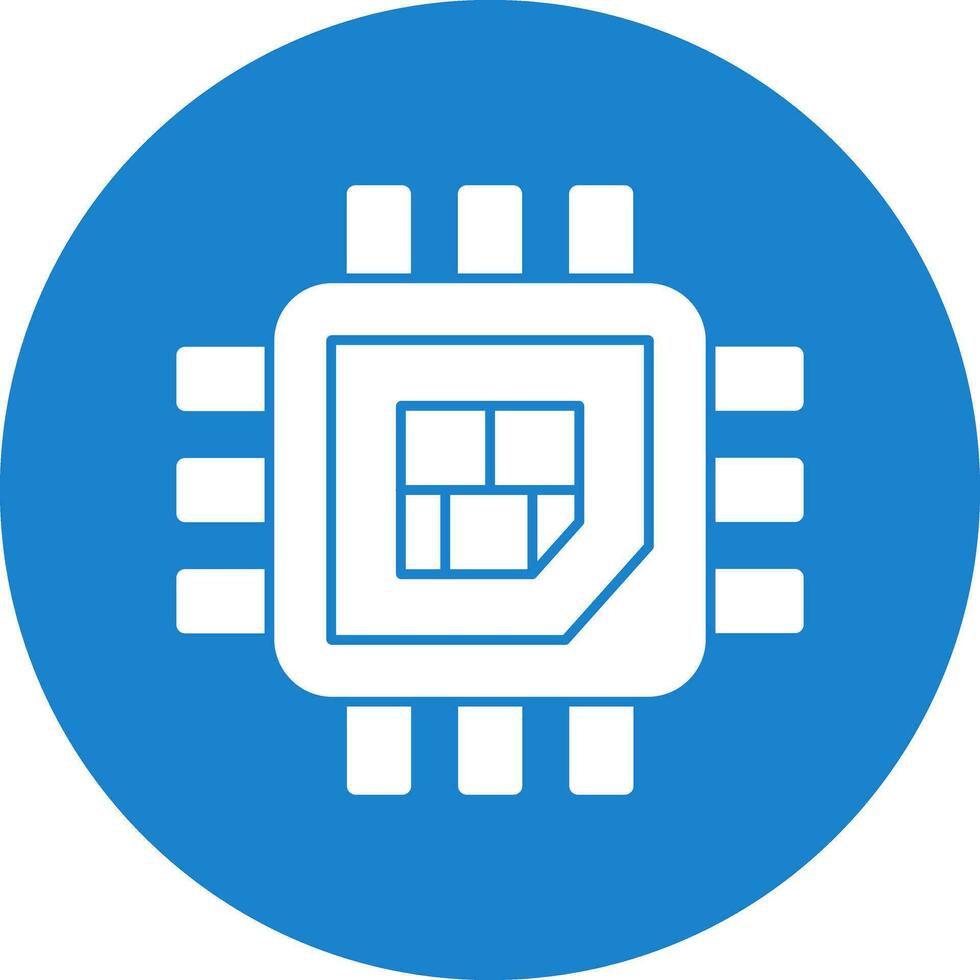 Processor  Vector Icon Design