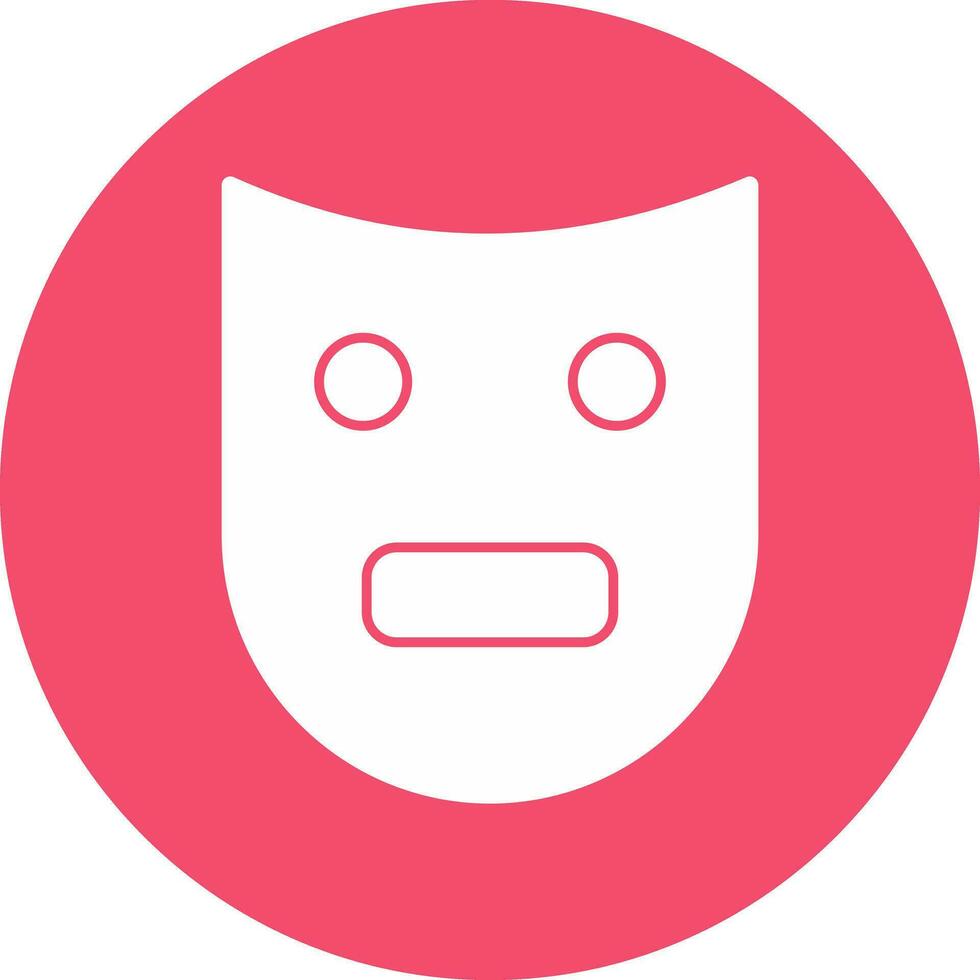 Theatre Mask  Vector Icon Design