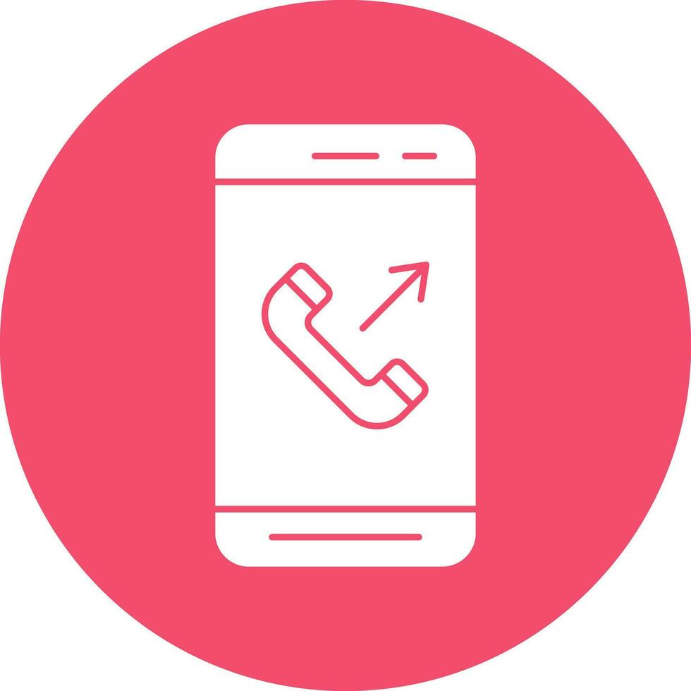 Outgoing Call  Vector Icon Design