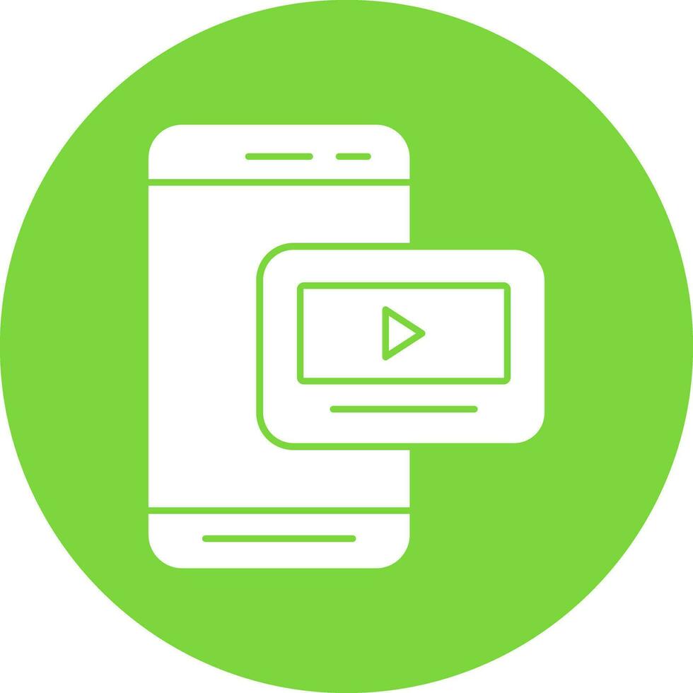 Mobile Video  Vector Icon Design