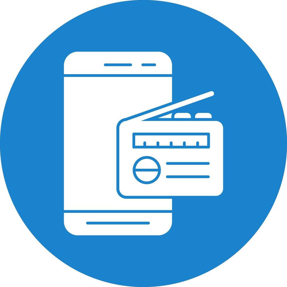 Mobile Radio  Vector Icon Design