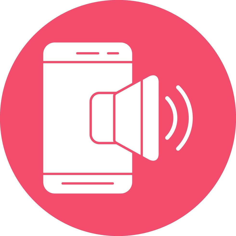 Mobile Sound  Vector Icon Design