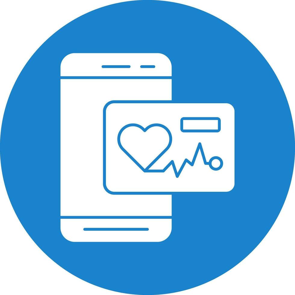 Heart Rate App  Vector Icon Design