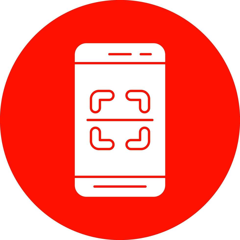Mobile Scanner  Vector Icon Design