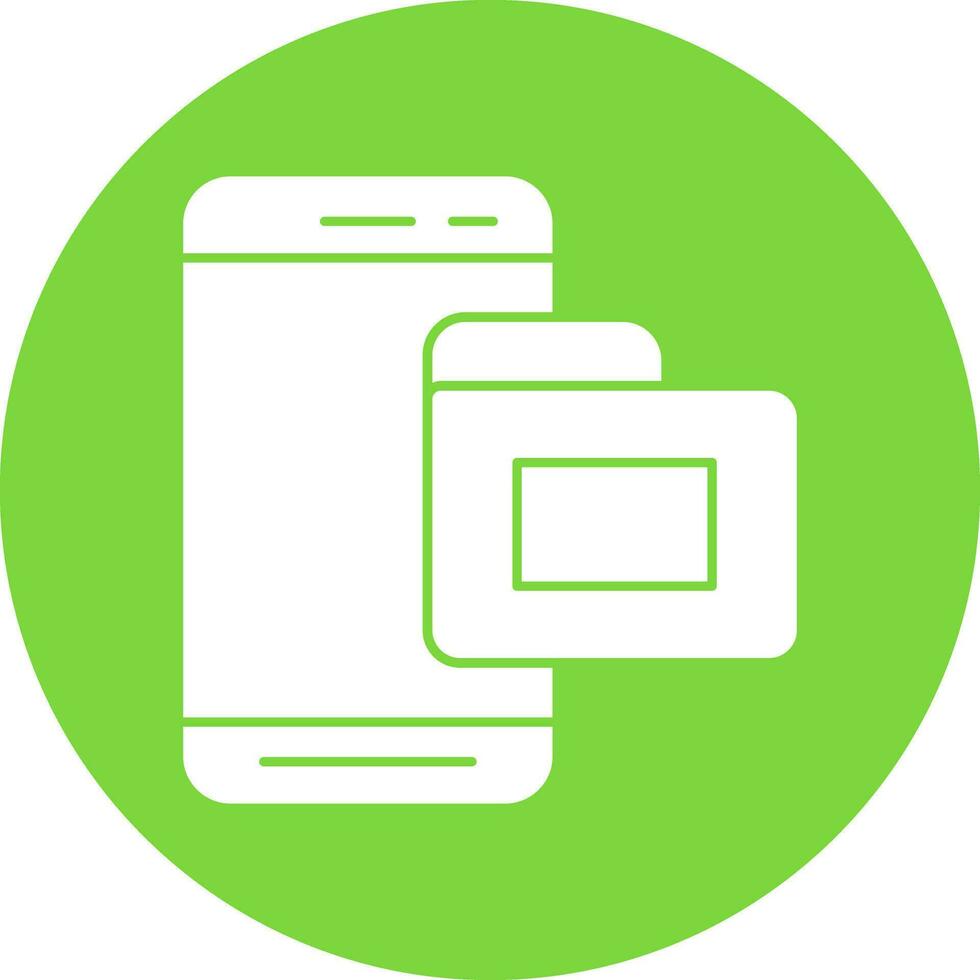Mobile Folder  Vector Icon Design
