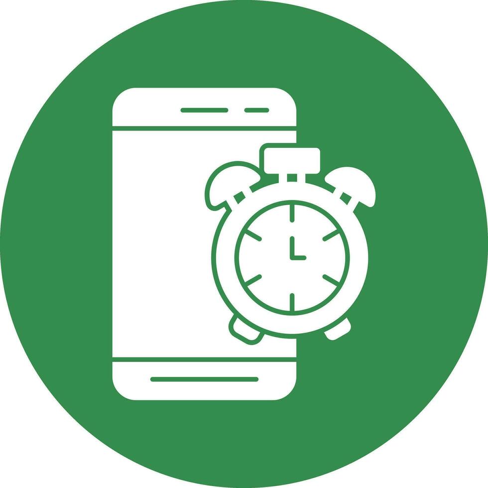 Mobile Alarm  Vector Icon Design