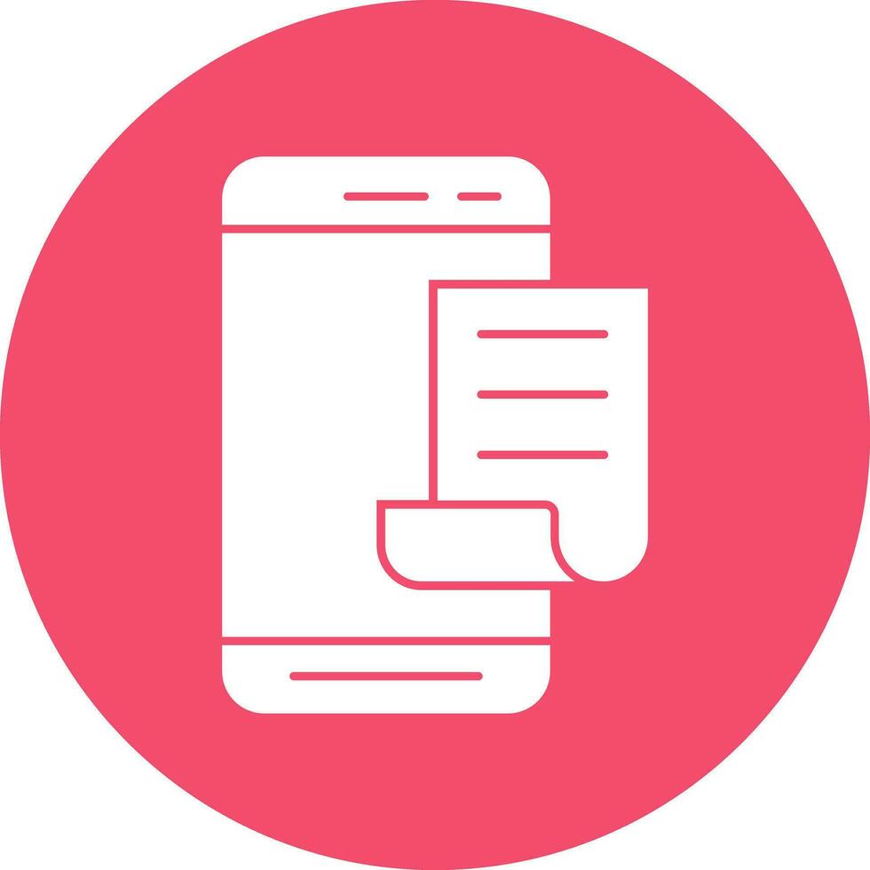 Mobile File  Vector Icon Design