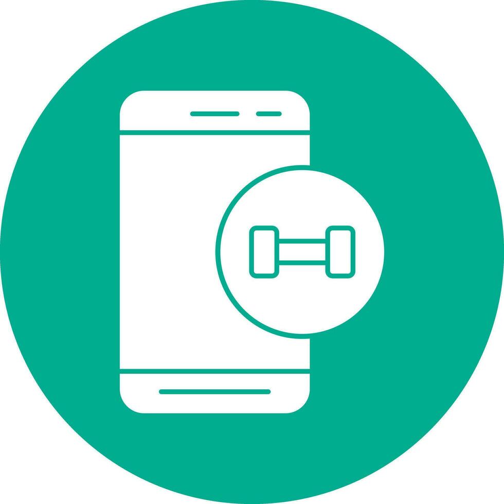 Fitness App  Vector Icon Design