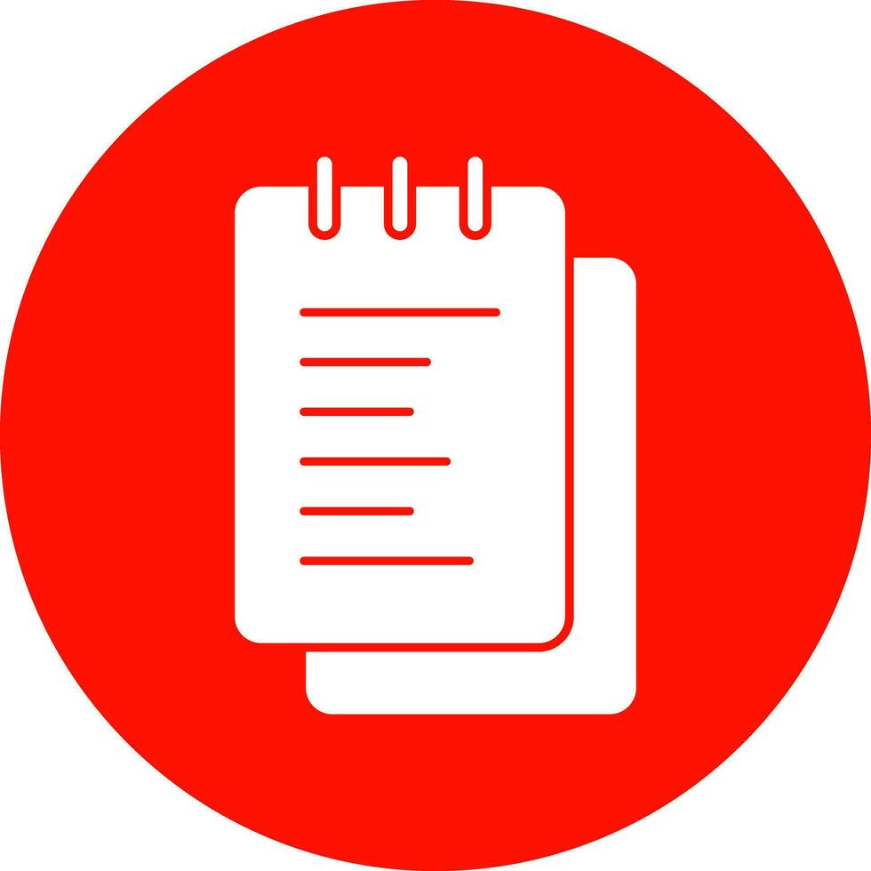Notepad  Vector Icon Design