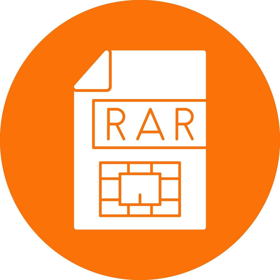 Rar  Vector Icon Design