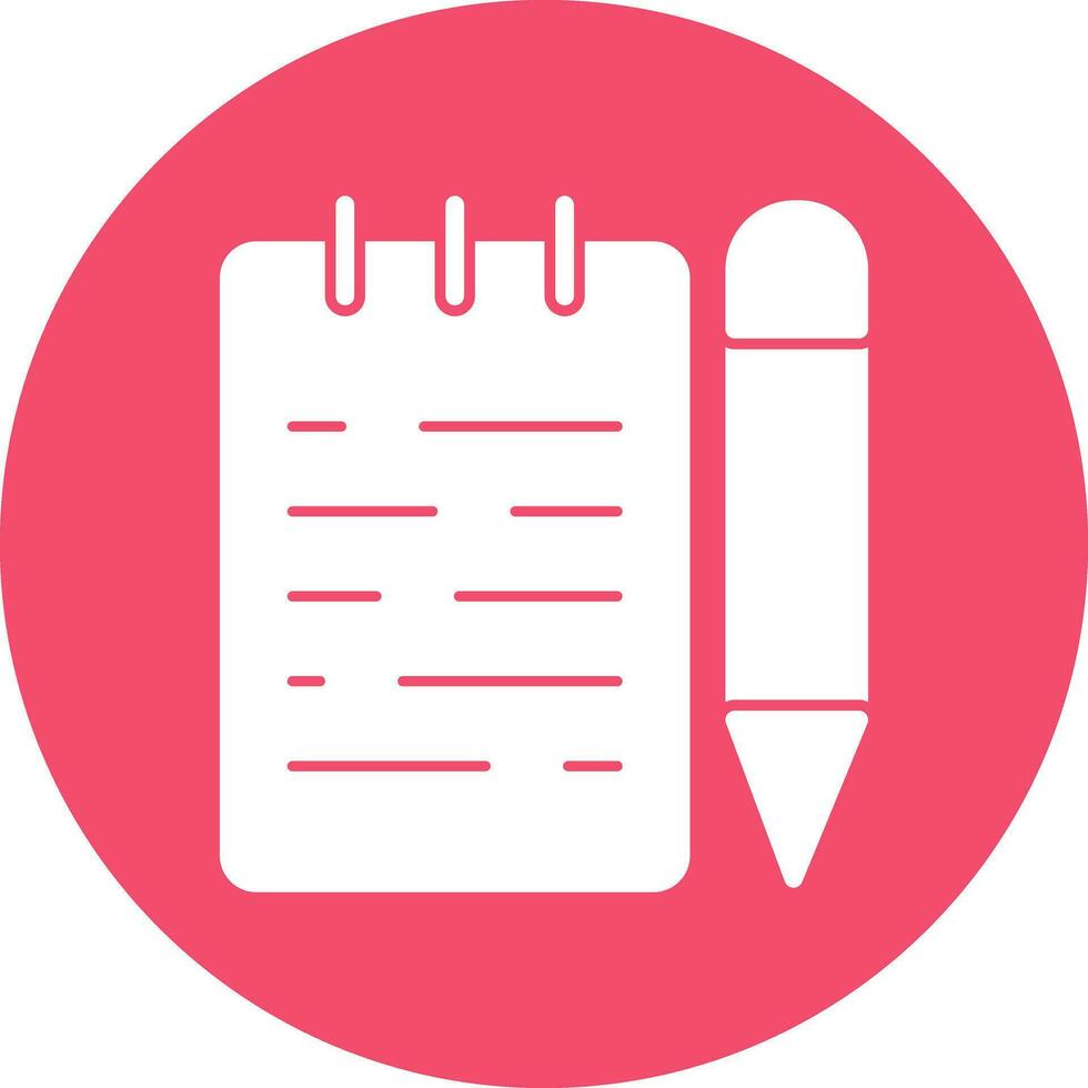 Notepad  Vector Icon Design