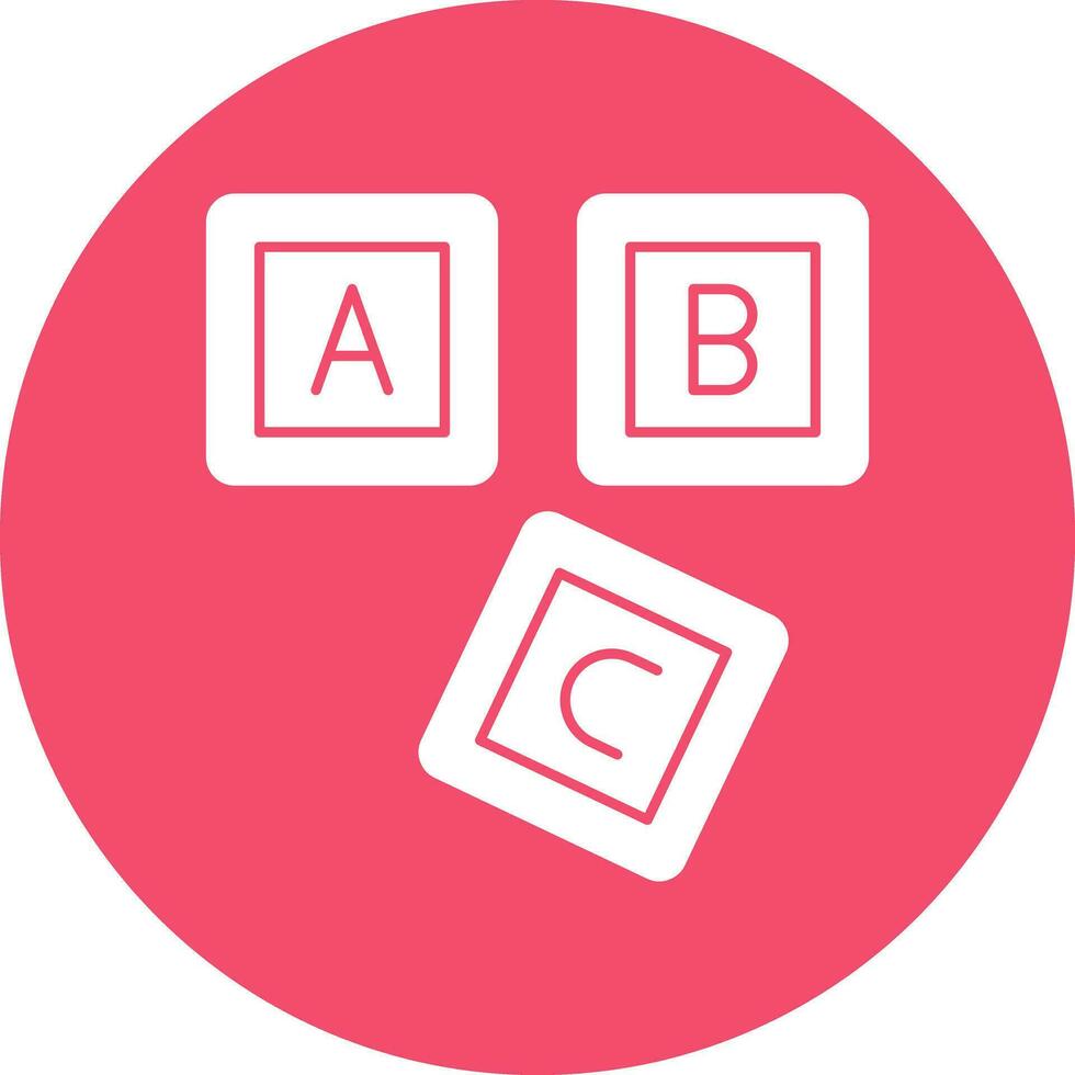 ABC Block  Vector Icon Design