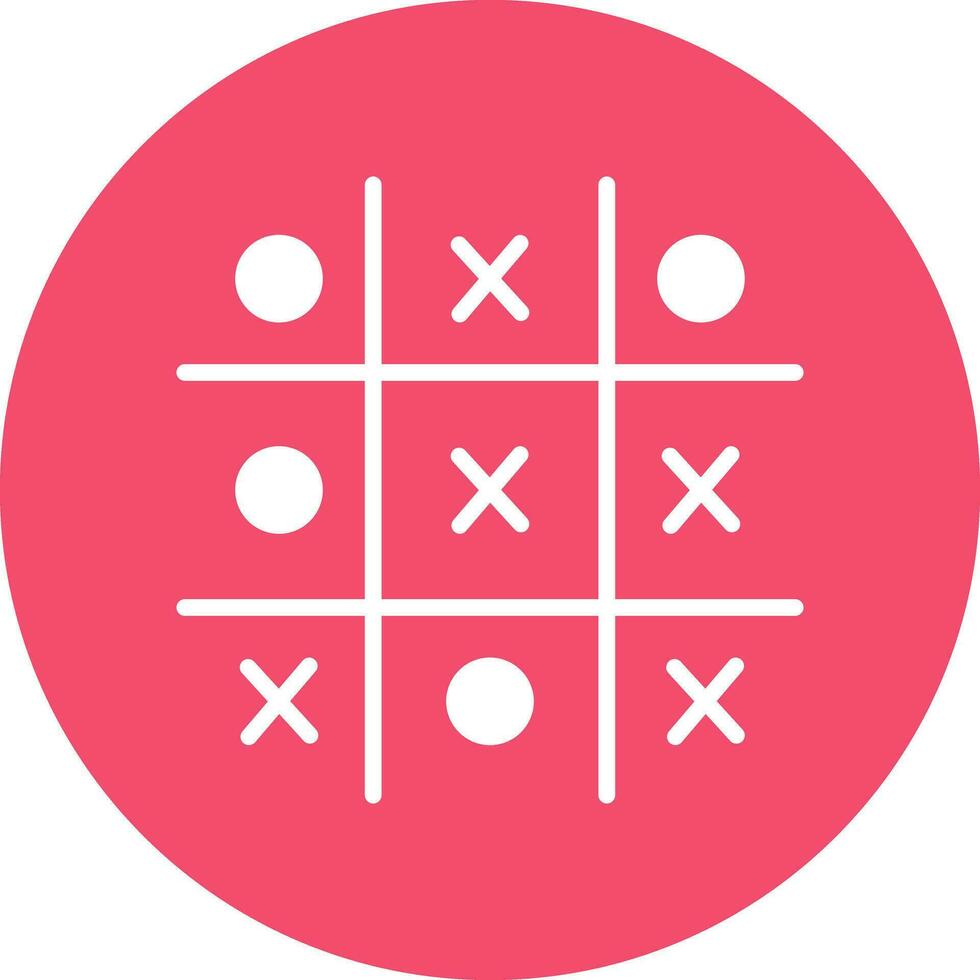 Tic Tac Toe  Vector Icon Design