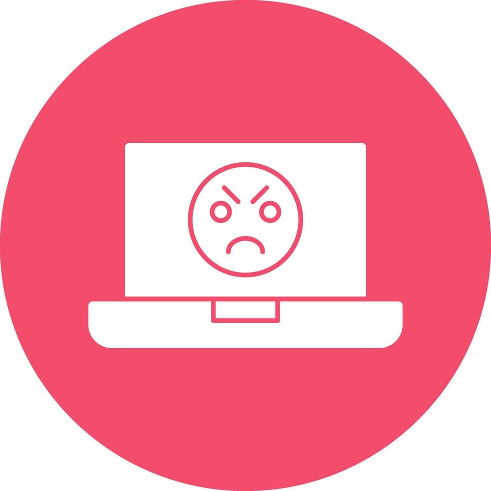 Angry Face  Vector Icon Design