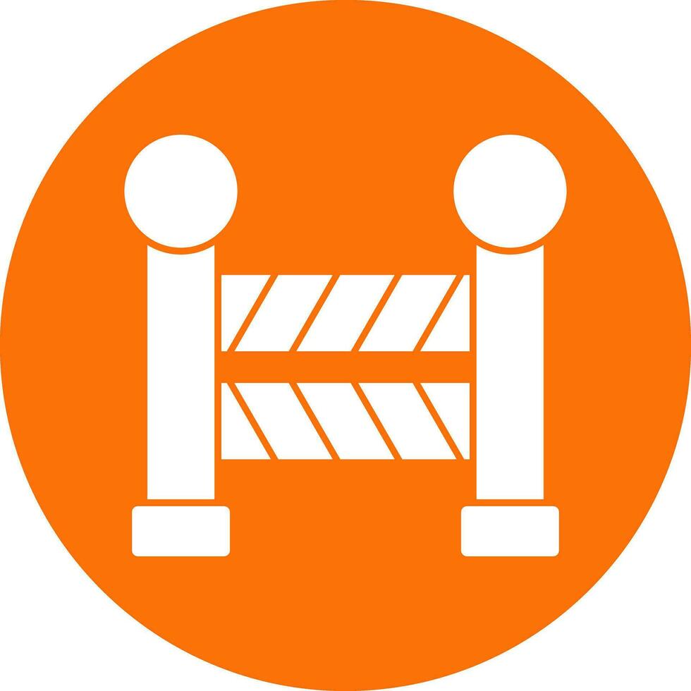 Road Barrier  Vector Icon Design