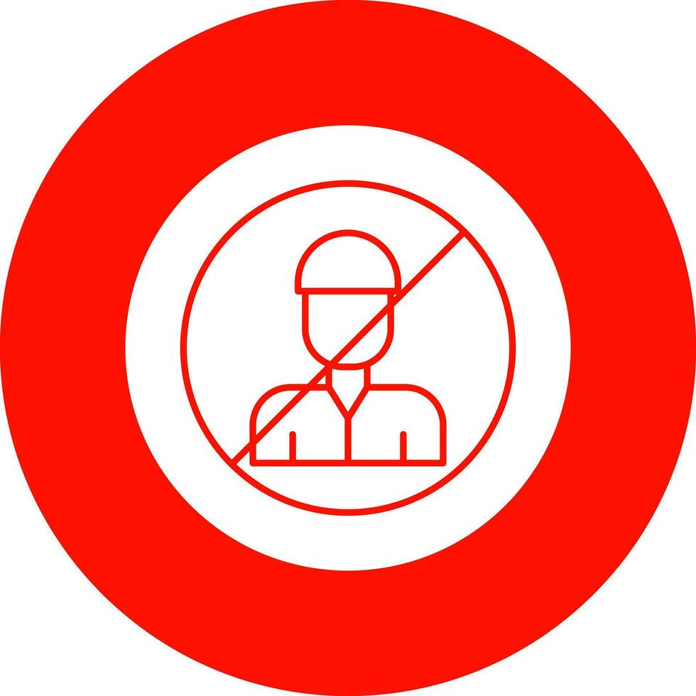 No Child Labor  Vector Icon Design