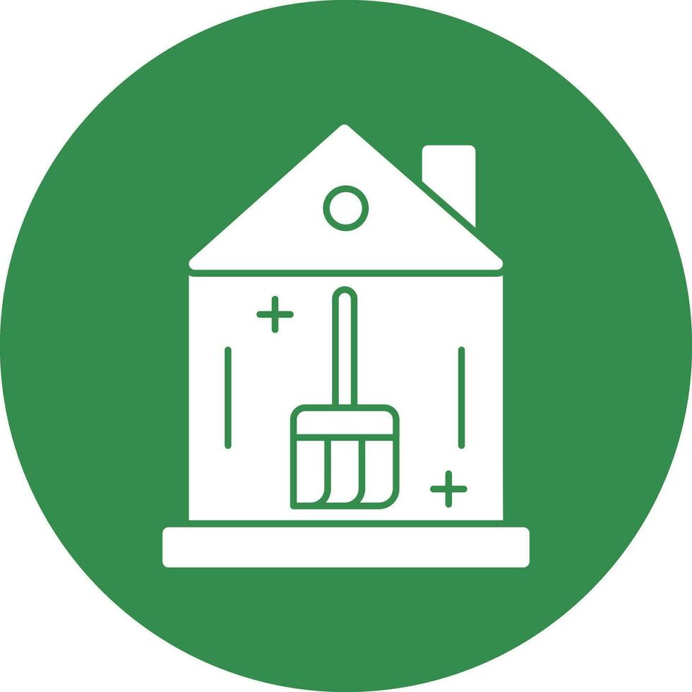 House Cleaning Vector Icon Design