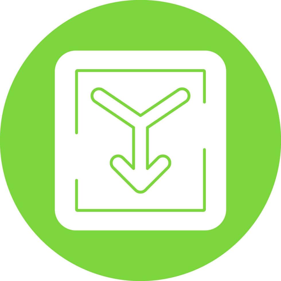 Merge Vector Icon Design