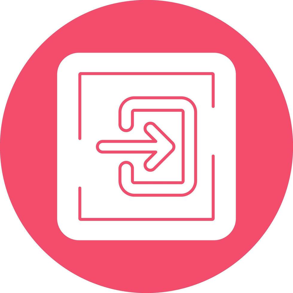 Log In Vector Icon Design