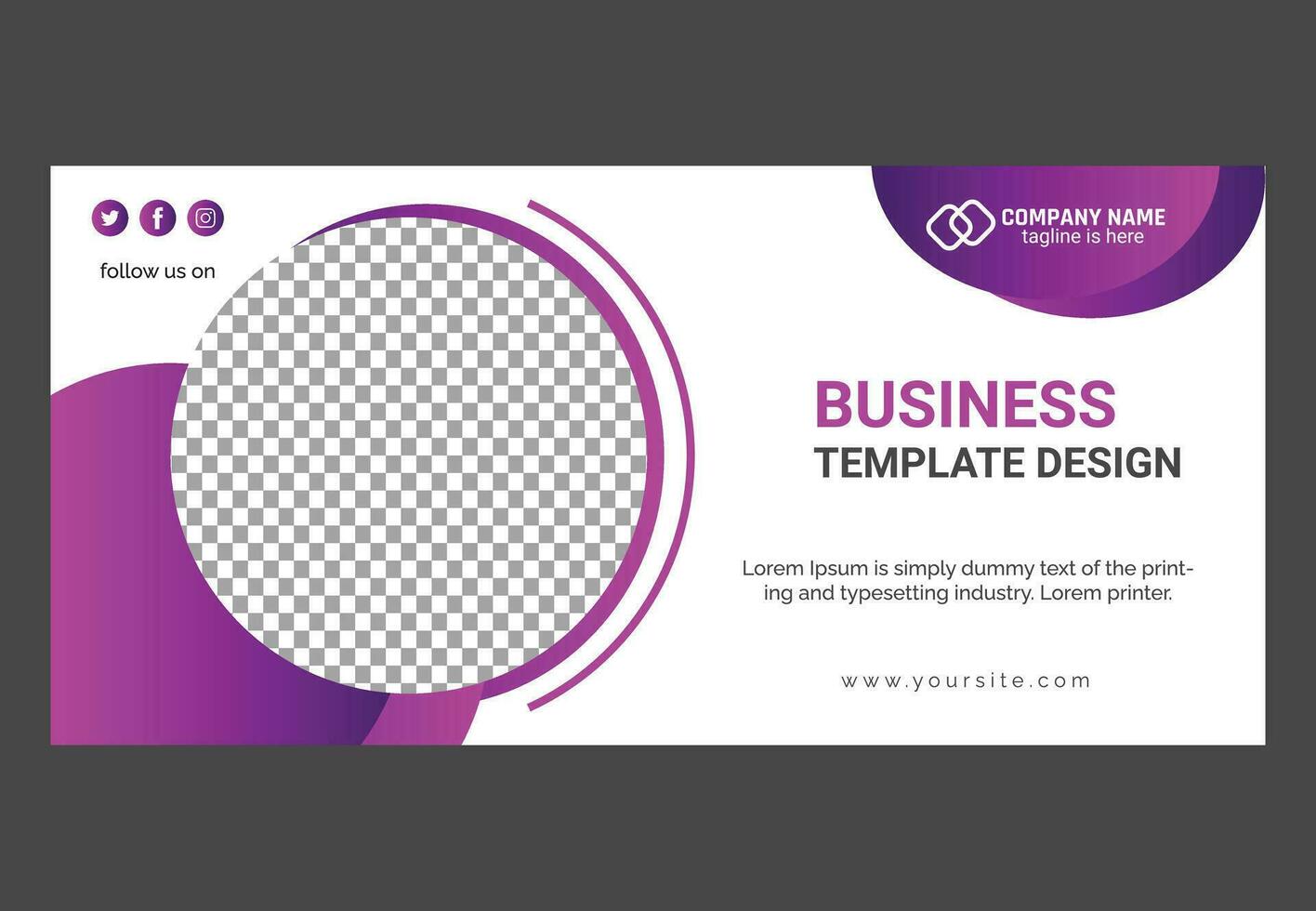 Business social media post template. Editable editable vector illustration
