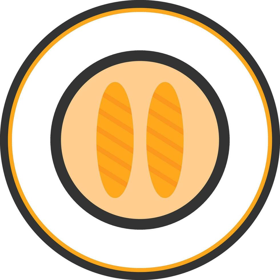 Baguette Vector Icon Design