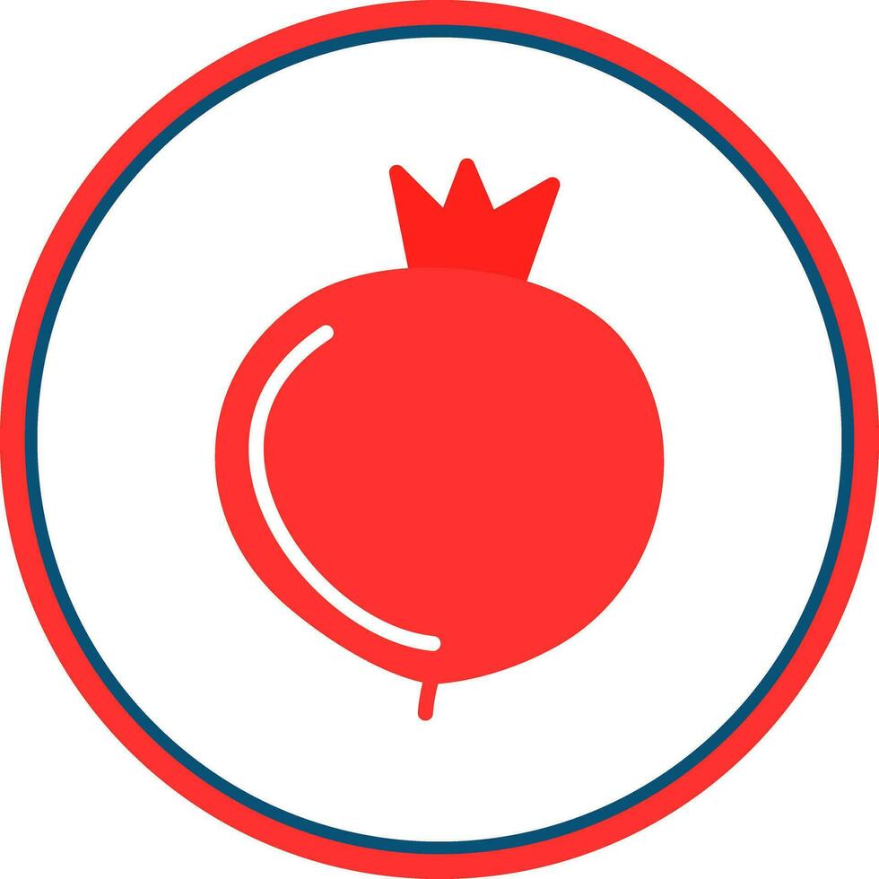 Pomegranate Vector Icon Design