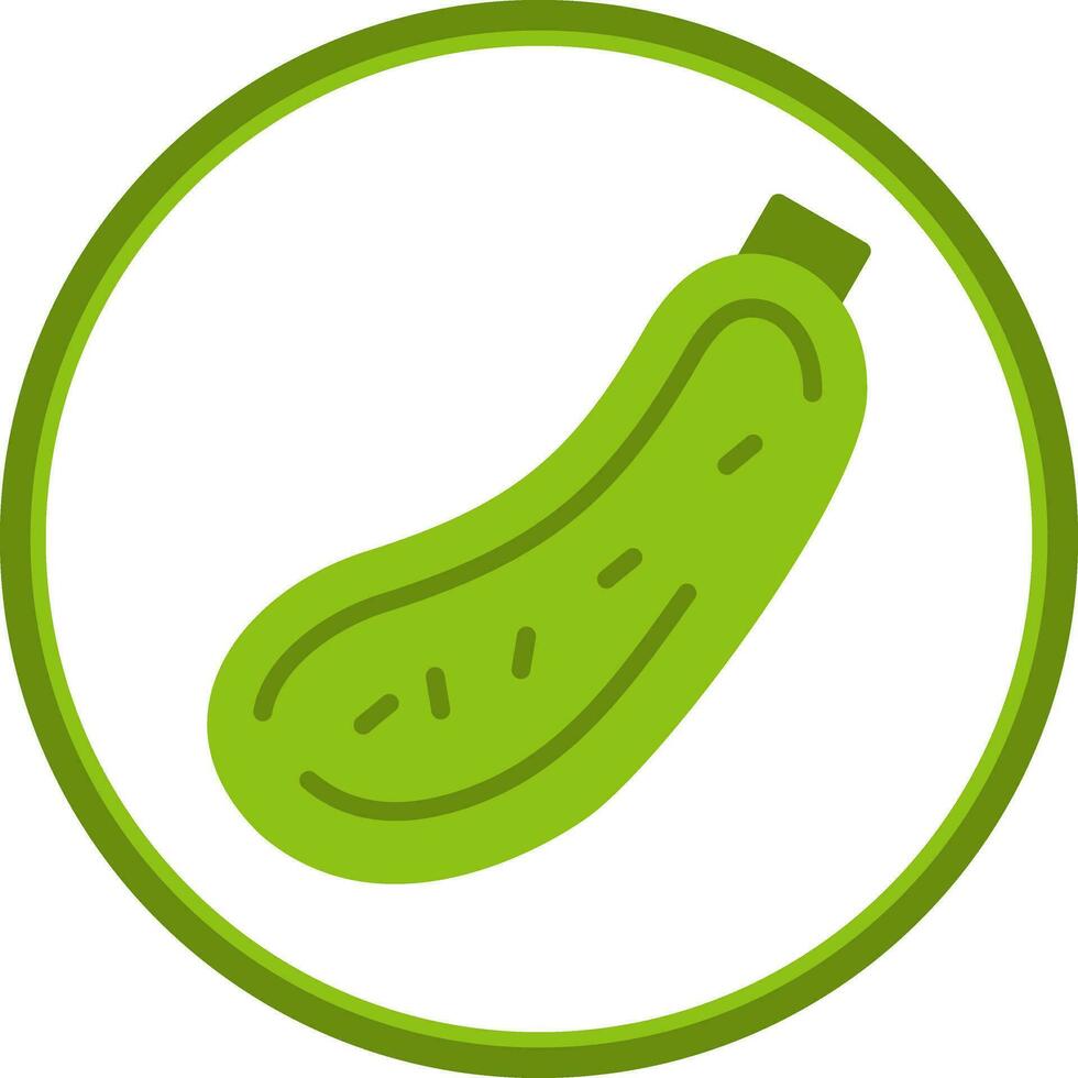 CourgetteZucchini Vector Icon Design