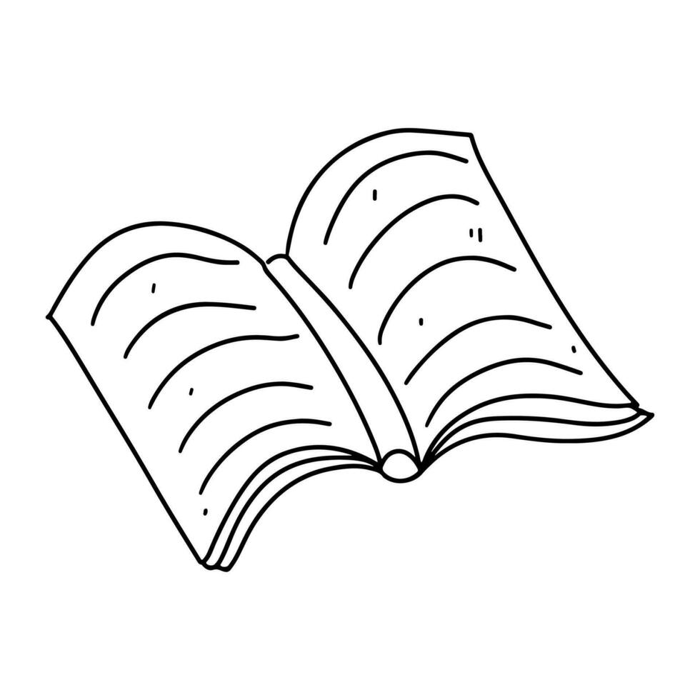 open book coloring pages