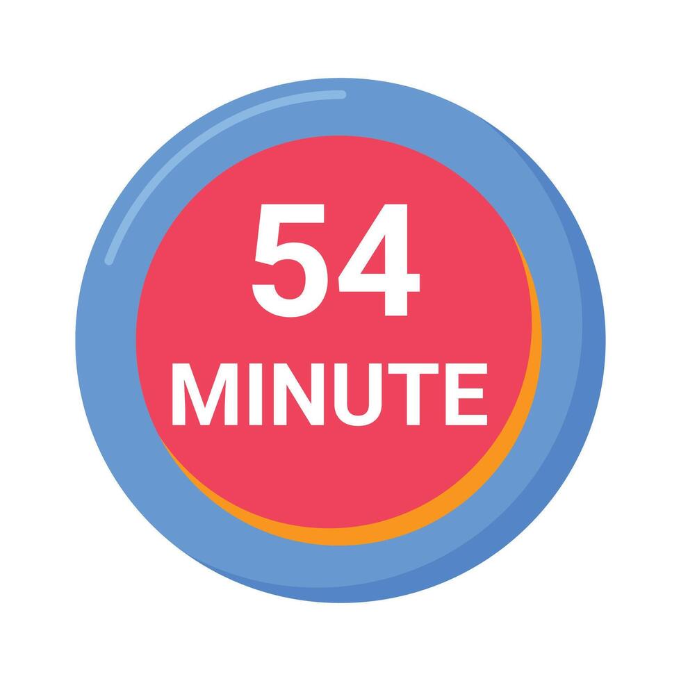 54 minute vector icon 26107852 Vector Art at Vecteezy