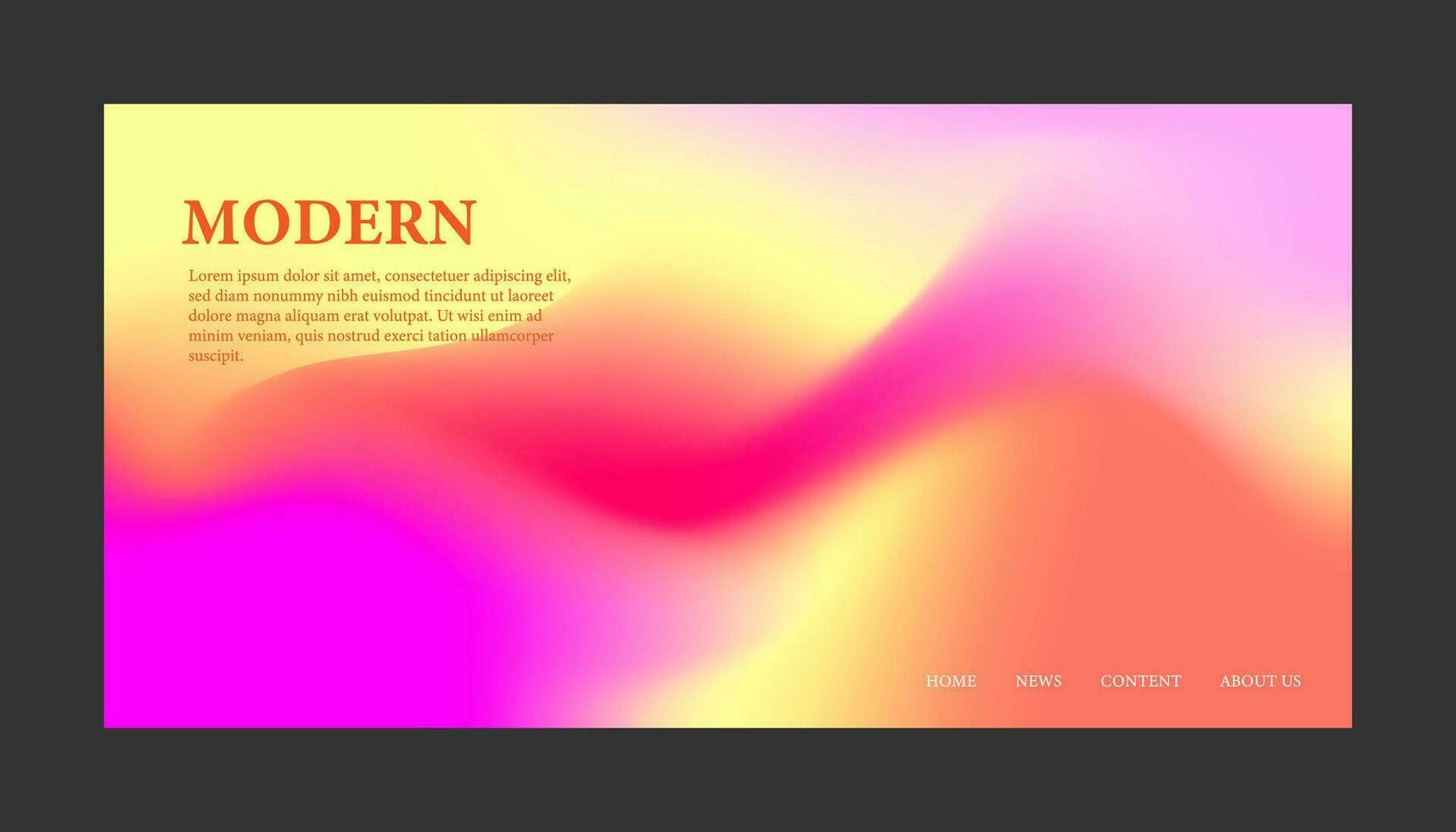 Modern Background Design with Gradient and Grain Texture. Minimalist Gradient Background with geometric shapes for Website design, landing page, wallpaper, banner, poster, flyer, and presentation vector